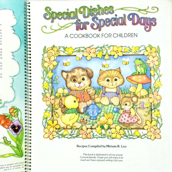 "Special Dishes For Special Days" Spiral-Bound 1980 Children's Cookbook - Picture 4 of 7